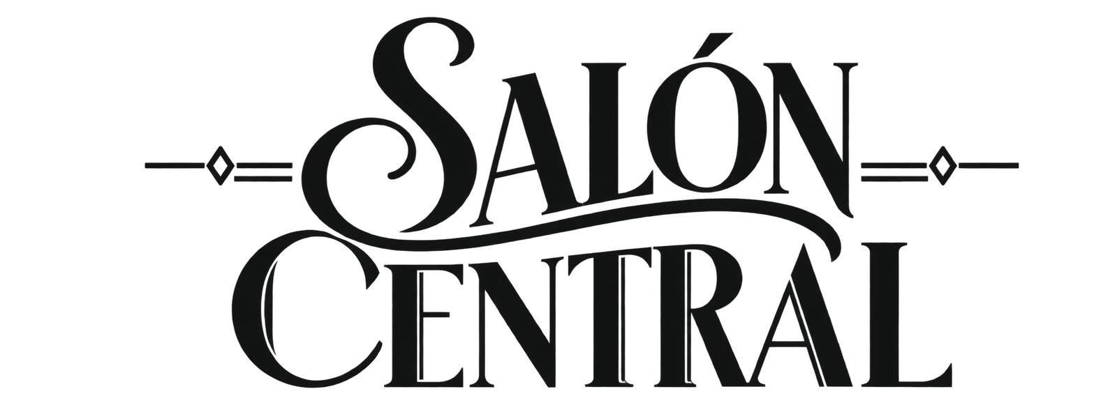 Salón Central | Logotipo en en fondo transparente.